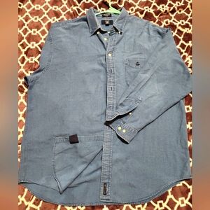 Hunt club denim button down XL